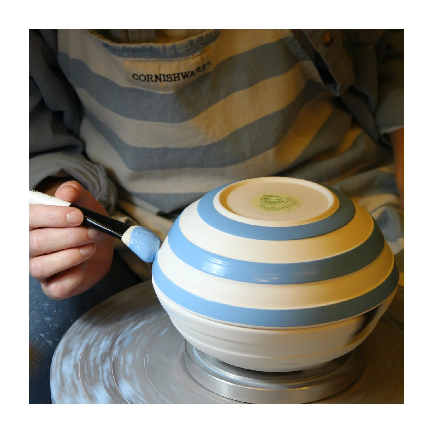 Cornishware Blue Cereal Bowl 17cm - Image 3