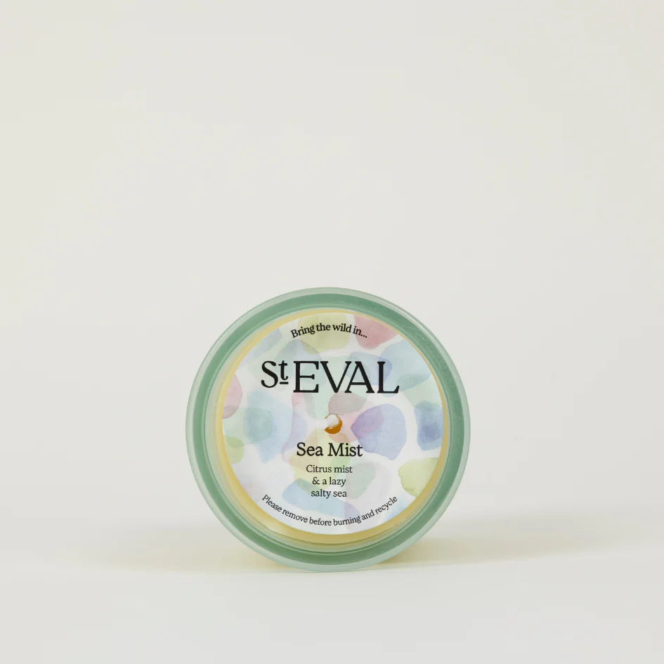 St Eval Bay Sea Mist, Beachcombing Glass Candle - Image 3