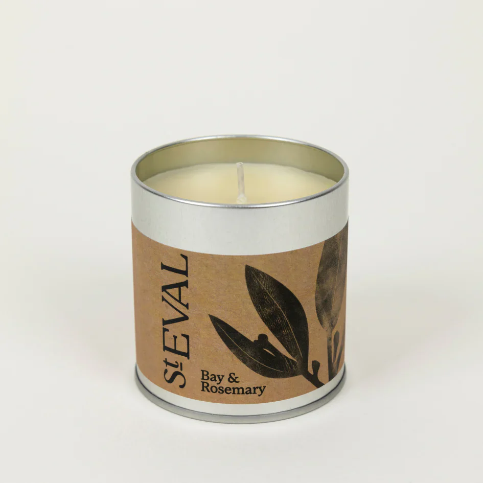 St Eval Bay & Rosemary Tin Candle - Image 3