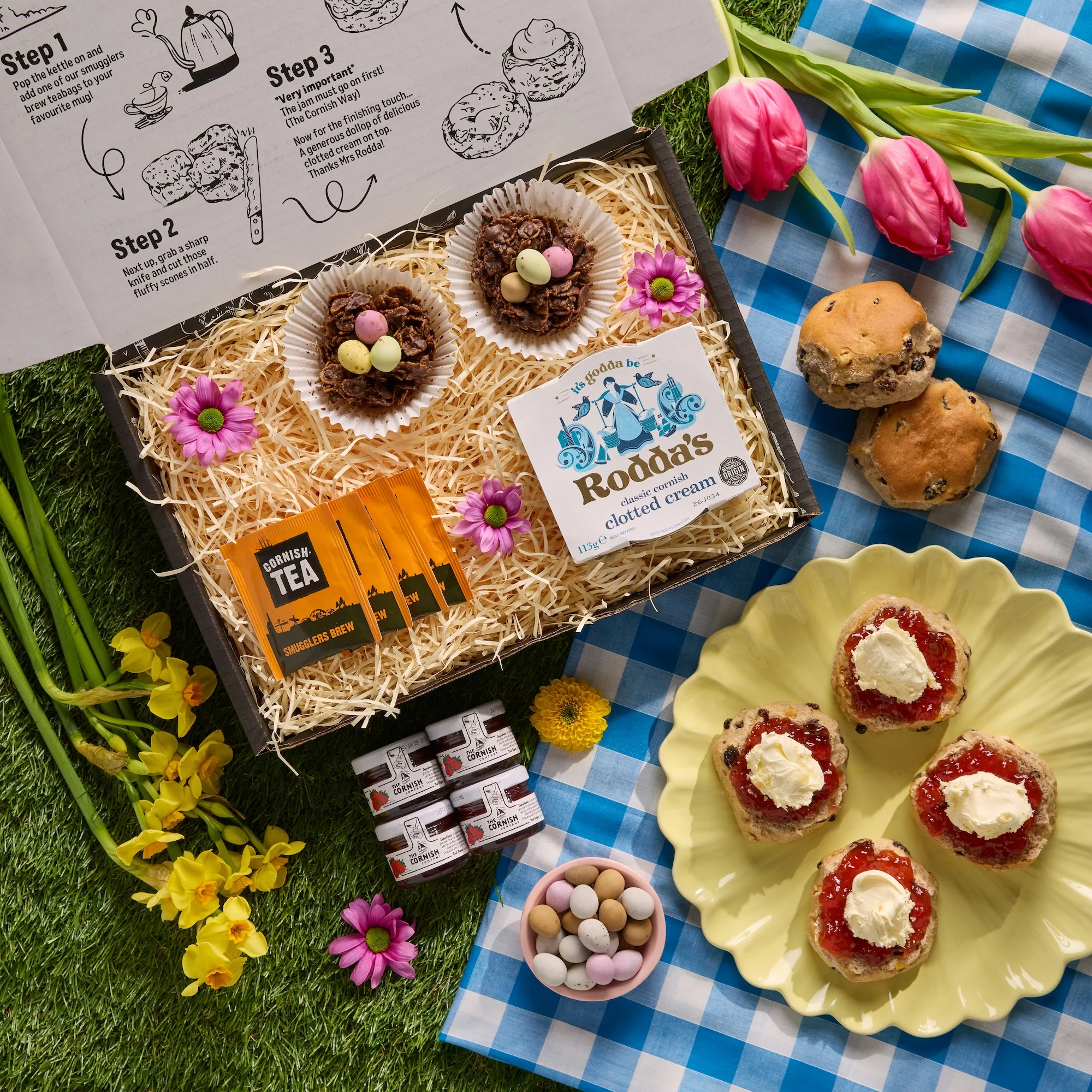 Easter Delight Cream Tea Hamper - Image 3